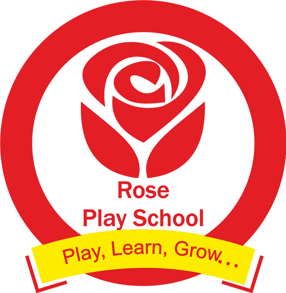 Rose Play School Logo - Play, Learn, Grow